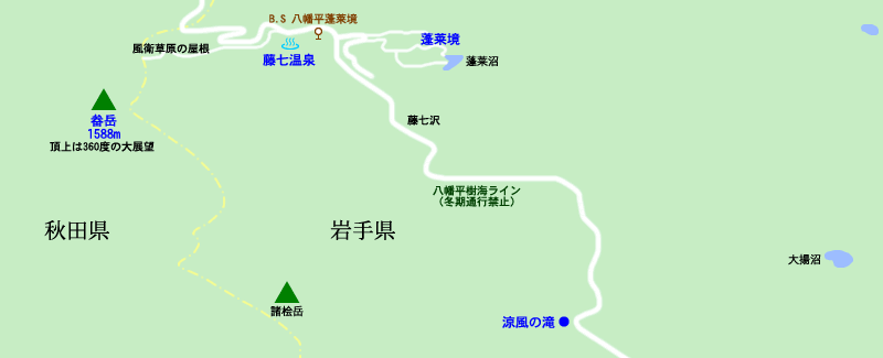 藤七温泉マップ