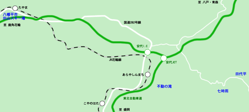田代平・七時雨・田山マップ